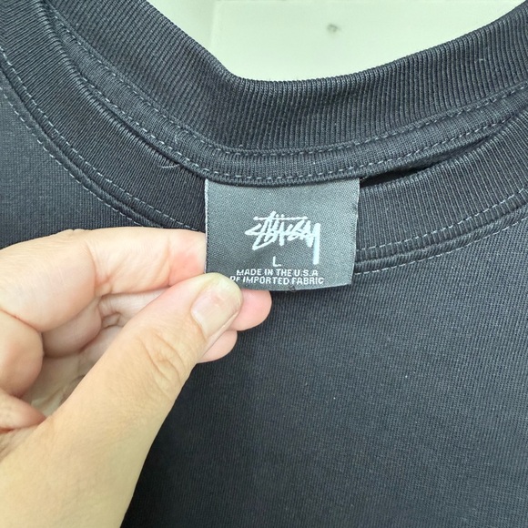 Stüssy Black Fire Dice Tee Heavyweight Streetwear Grail Fits Men’s M Women’s L - Picture 3 of 7